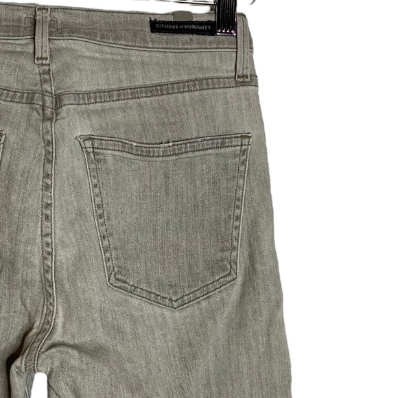 Citizens of Humanity Rocket High Rise Crop Skinny Jeans Sunbaked Gray Stretch 25 - Picture 11 of 16
